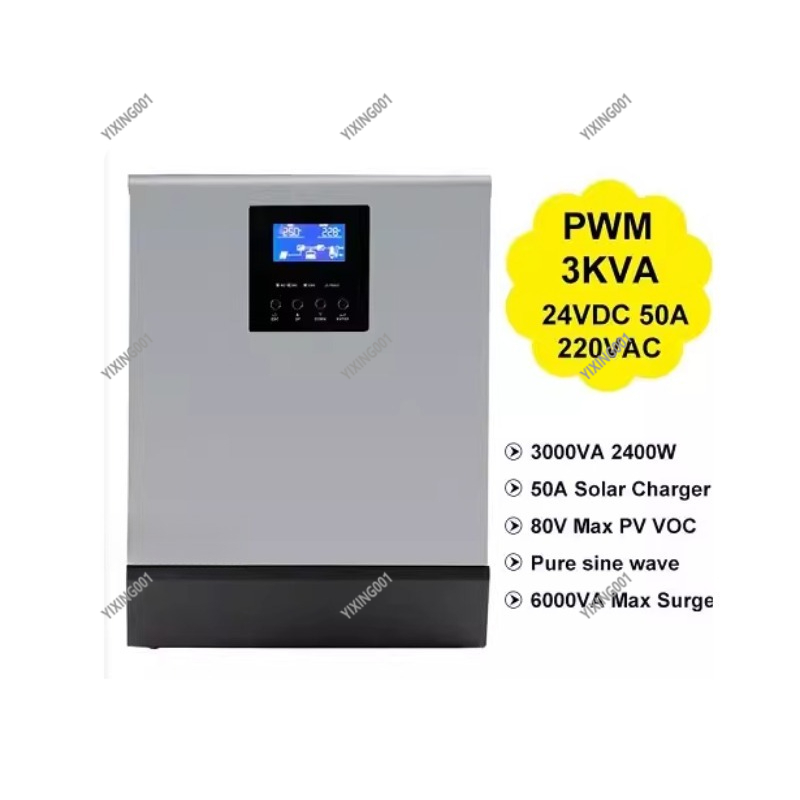Inversor Solar 3KVA/2400W 24V  - Charge Controller Solar avaliação e preço