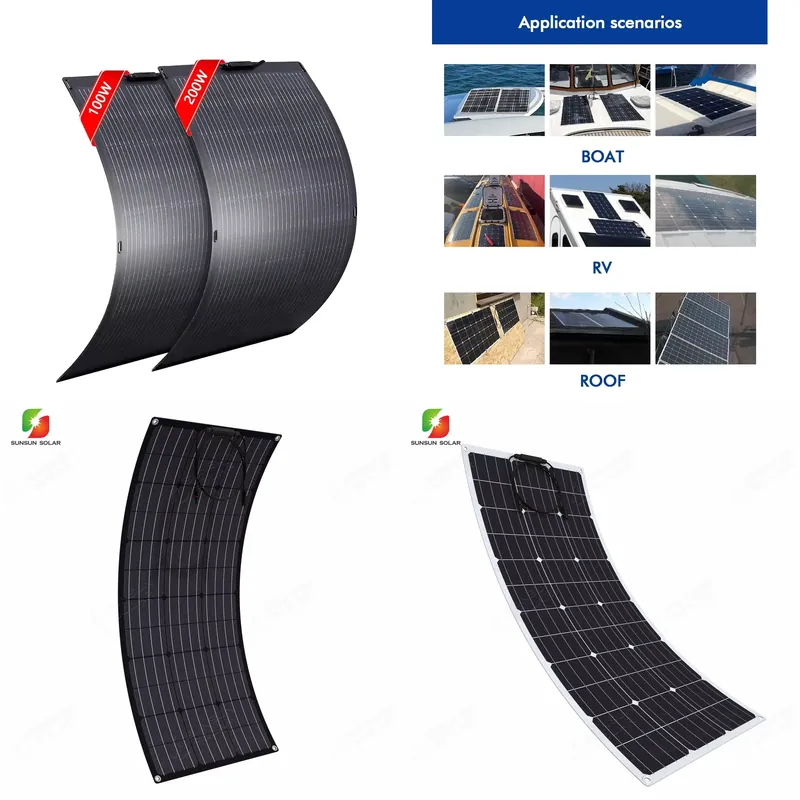 Painel Solar Flexível de 50W 1 - Solar Panel 200W avaliação e preço